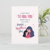 可愛い母親の日から母までの社交的な距離 カード (スタンド正面)