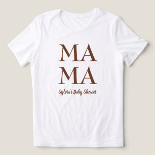 可愛い母親の赤ちゃんシャワー女性のTシャツ トライブレンドTシャツ