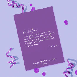 可愛い母親恋しく思の日 カード