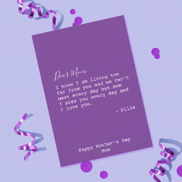 可愛い母親恋しく思の日 カード