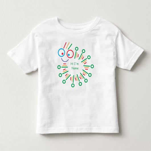 可愛い毛虫 トドラーTシャツ (正面)