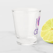 可愛い気にかわいいドーナおもしろいーツフードユーモアを出す ショットグラス (左)