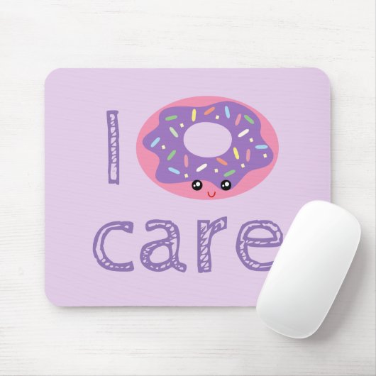 可愛い気にかわいいドーナツプおもしろいンのユーモアを出す マウスパッド (マウス)