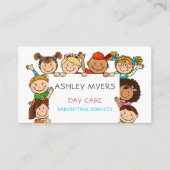 可愛い気にDay Babysitingプロフィール&写真 名刺 (正面)