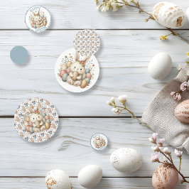 可愛い水の色バニーイースターのカスタマイズ可能 コンフェッティ