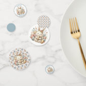 可愛い水の色バニーイースターのカスタマイズ可能 コンフェッティ (グループ)