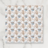 可愛い水の色バニーイースターのカスタマイズ可能 フェイバータグ (裏面)