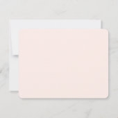 可愛い水の色バニーベビーガール サンキューカード (裏面)