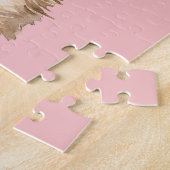 可愛い水彩千華犬/花 ジグソーパズル (側面)