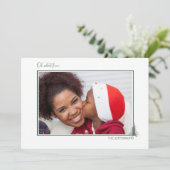 可愛い水彩常緑樹のクリスマスツリー写真 シーズンカード (スタンド正面)