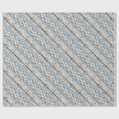 可愛い水彩模様 ラッピングペーパー (フラット)