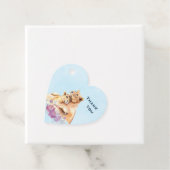 可愛い水彩母獅子&かわいい子ありがとう フェイバータグ (インサイチュ)