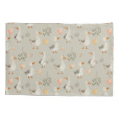 可愛い水彩画絵柄ピローケース 枕カバー (裏面)