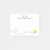 可愛い水彩紙飛行機ノート付きカスタム, ポストイット (正面)