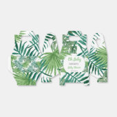 可愛い水彩緑の熱帯葉の赤ちゃんシャワー フェイバーボックス (折り畳みなし)