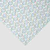 可愛い水彩青振りドーナツ柄 薄葉紙 (詳細)