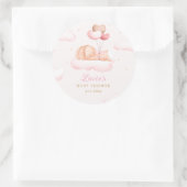 可愛い水彩風船ボホベイビーシャワー ラウンドシール (バッグ)