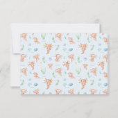 可愛い水彩Axolotlありがとう写真 サンキューカード (裏面)