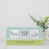 可愛い水玉模様 案内状 (スタンド正面)