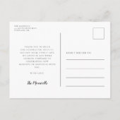 可愛い水色がベビーシャワーありがとう ポストカード (裏面)