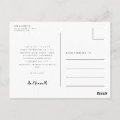 可愛い水色がベビーシャワーありがとう ポストカード (裏面)