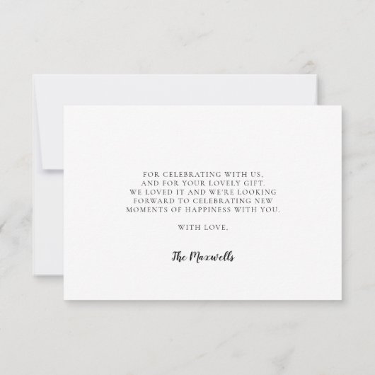 可愛い水色がベビーシャワーを付ける サンキューカード (裏面)