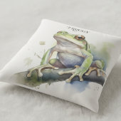 可愛い水色の木のカエルカスタム、 クッション