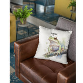 可愛い水色の木のカエルカスタム、 クッション