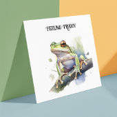 可愛い水色の木のカエルカスタム、 シーズンカード