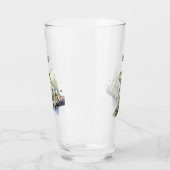 可愛い水色の木のカエルカスタム、 タンブラーグラス (左)