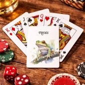 可愛い水色の木のカエルカスタム、 トランプ