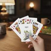 可愛い水色の木のカエルカスタム、 トランプ