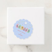 可愛い水色イースターエッグon Blue フェイバータグ (インサイチュ)