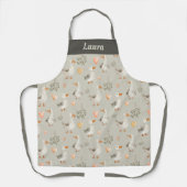 可愛い水色ゲゼ – カスタマイズ可能エプロン エプロン (正面)