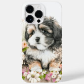 可愛い水色シーズー（犬）子犬 Case-Mate iPhoneケース (裏面)
