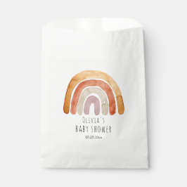 可愛い水色ボホレインボーベビーシャワー フェイバーバッグ