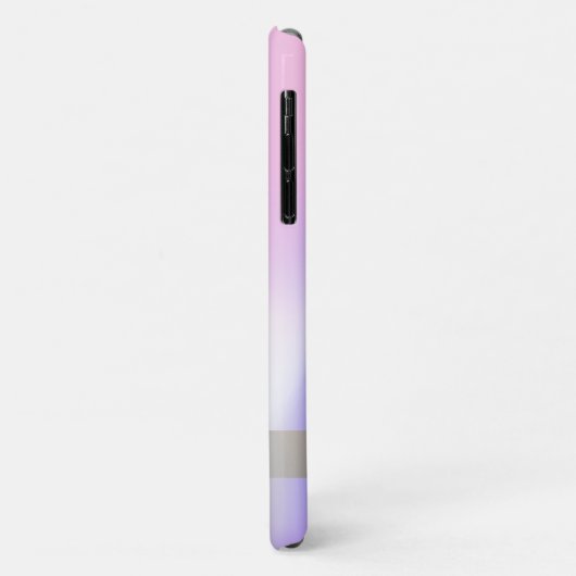 可愛い水色ユニコーンホログラフィーグラデーション Case-Mate iPhoneケース (裏面/左)