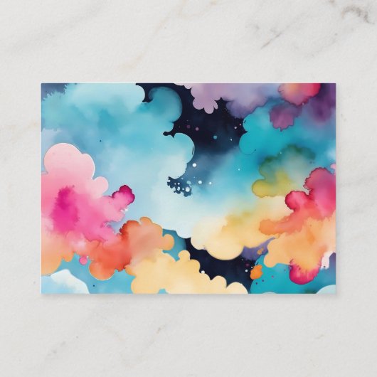 可愛い水色ラマママメキシコの本ベビー エンクロージャーカード (裏面)