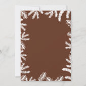 可愛い水色bearly waitクマ赤ちゃんシャワー 招待状 (裏面)