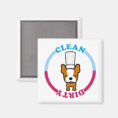 可愛い汚れクリーン食洗機 マグネット (正面/裏面)