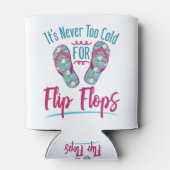 可愛い決して寒くないビーチサンダル 缶クーラー (裏面)