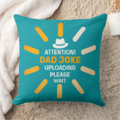 可愛い注目!パパジョークのアップロードお待ちください クッション (ブランケット)