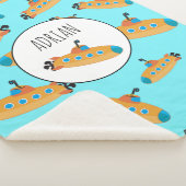 可愛い海底模様 シェルパブランケット (3/4)