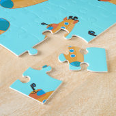 可愛い海底模様 ジグソーパズル (側面)