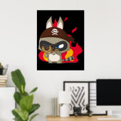 可愛い海賊おもしろい漫画のポスター ポスター (ホームオフィス)