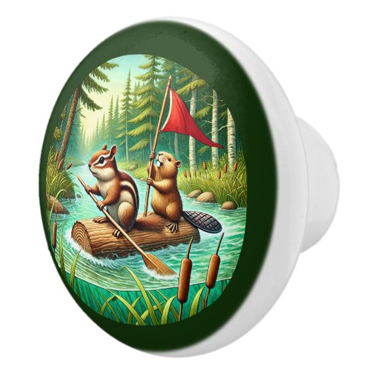 可愛い混成森林動物 セラミックノブ (右)