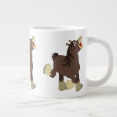 可愛い滲出性の漫画のシャーホース ジャンボコーヒーマグカップ (右)