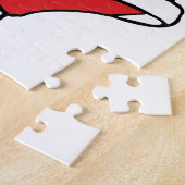 可愛い漫画すてきサンタクロース笑うホホホホ ジグソーパズル (側面)