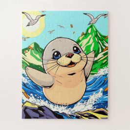 可愛い漫画のシール子供たち ジグソーパズル