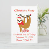 可愛い漫画のスロスクリスマス 招待状 (スタンド正面)